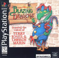 Blazing Dragons PAL Playstation PAL box art